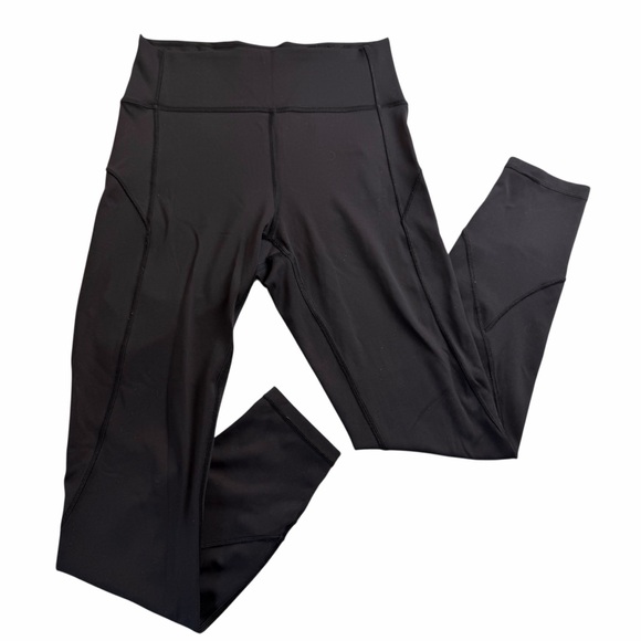 Lululemon In Movement 7/8 Tight Everlux 25” black high waisted pockets size 6 - Picture 2 of 5
